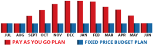 Propane Budget Plan Graph