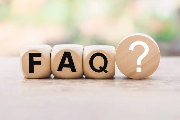 FAQ spelled using wooden letter dice depicting questions about What to Expect During an AC Installation