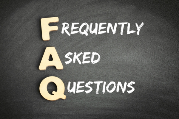 frequently asked questions written on a chalkboard depicting FAQs about Heating Oil Usage