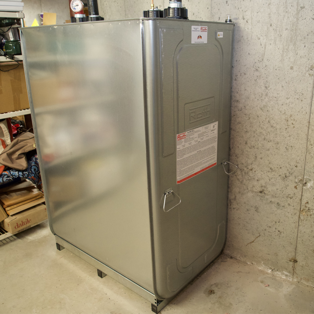 heating oil storage tank installation by veo energy systems