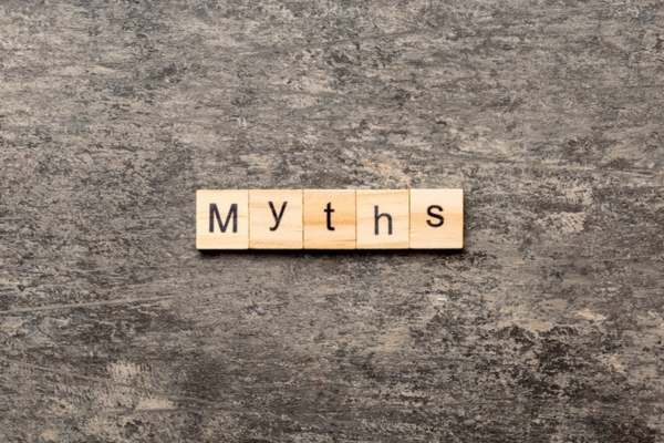 MYTHS spelled using wooden letter chips depicting Common Propane Misconceptions Homeowners Should Understand