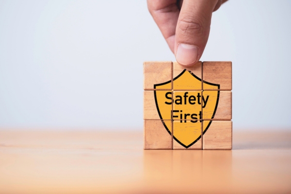 safety first wooden puzzle depicting Safe and Efficient Propane Use