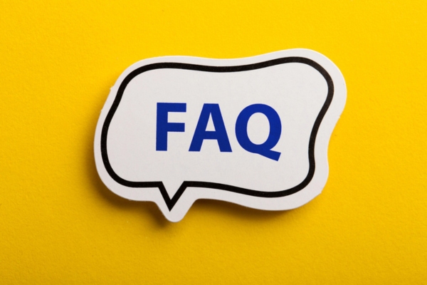 FAQ written inside a speech bubble depicting Trusted Heating Oil questions