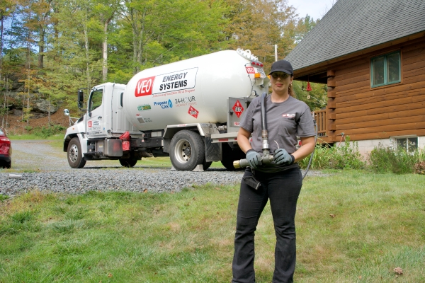 Propane fuel delivery by VEO Energy Systems
